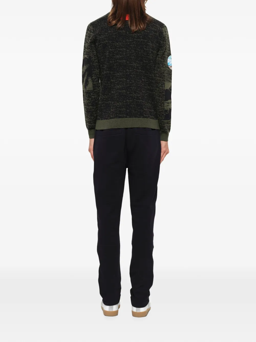 Kenzo Intarsia gebreide trui Groen