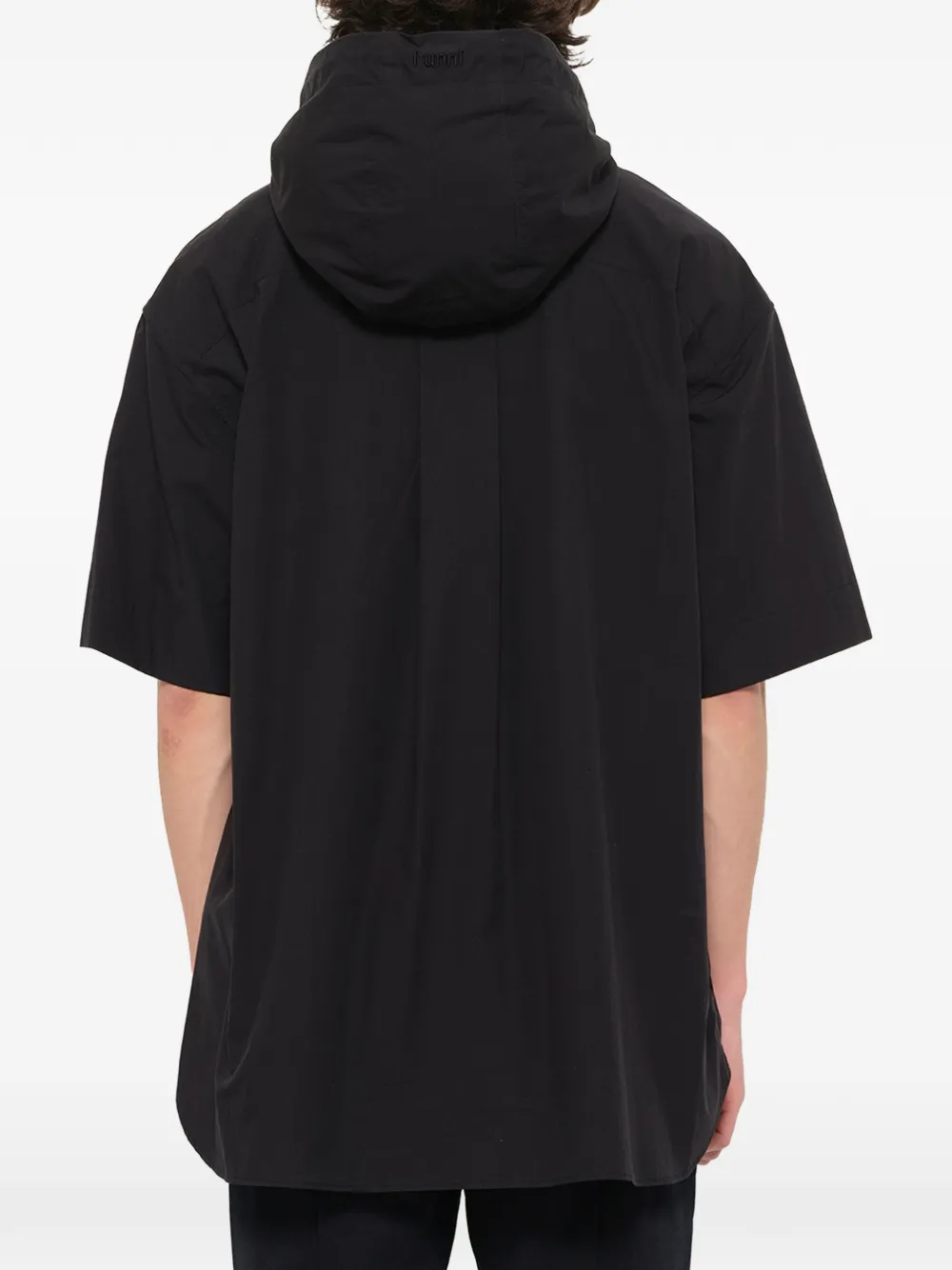 Juun.J Hoodie met korte mouwen Zwart