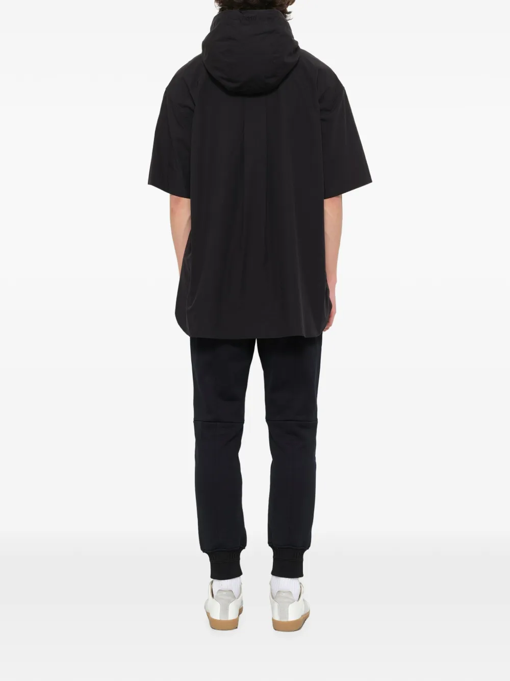 Juun.J Hoodie met korte mouwen Zwart