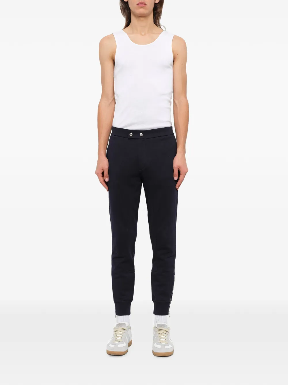 Alexander McQueen zip-detail track pants Blauw