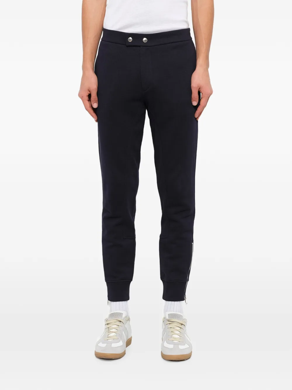 Alexander McQueen zip-detail track pants - Blu