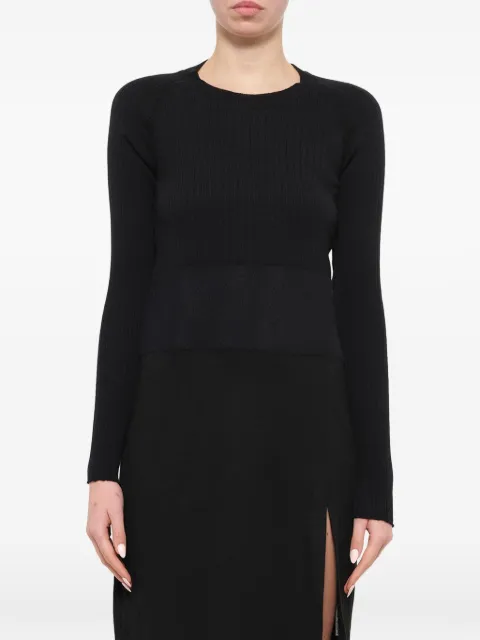 Neil Barrett ribbed side-slit mini dress