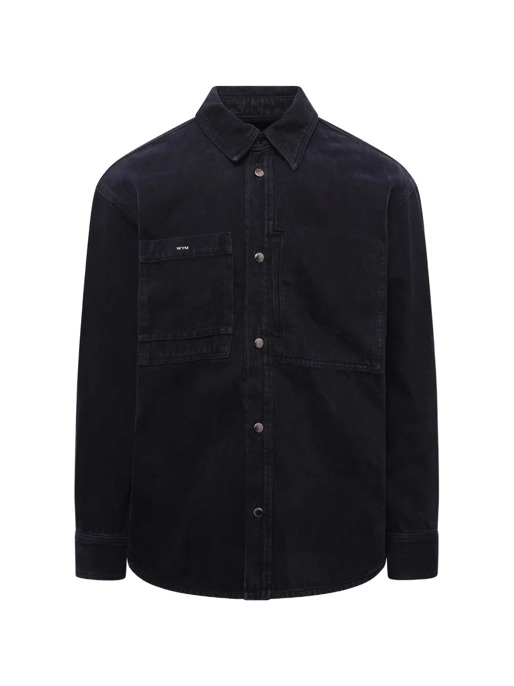 Wooyoungmi logo-detail denim shirt - Nero