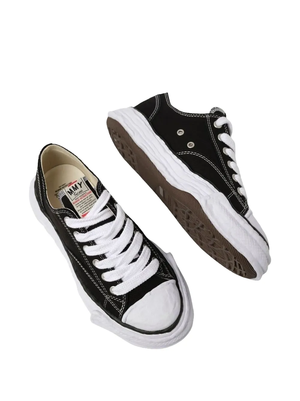 Maison MIHARA YASUHIRO Peterson23 OG sneakers met chunky zool Zwart