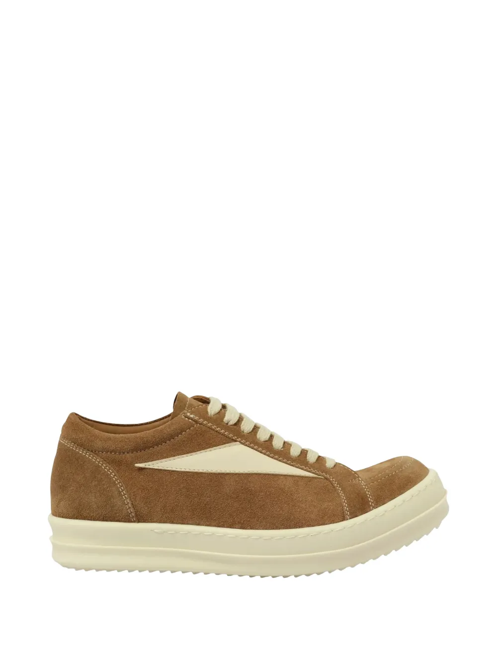 Rick Owens x Marais leather sneakers - Marrone
