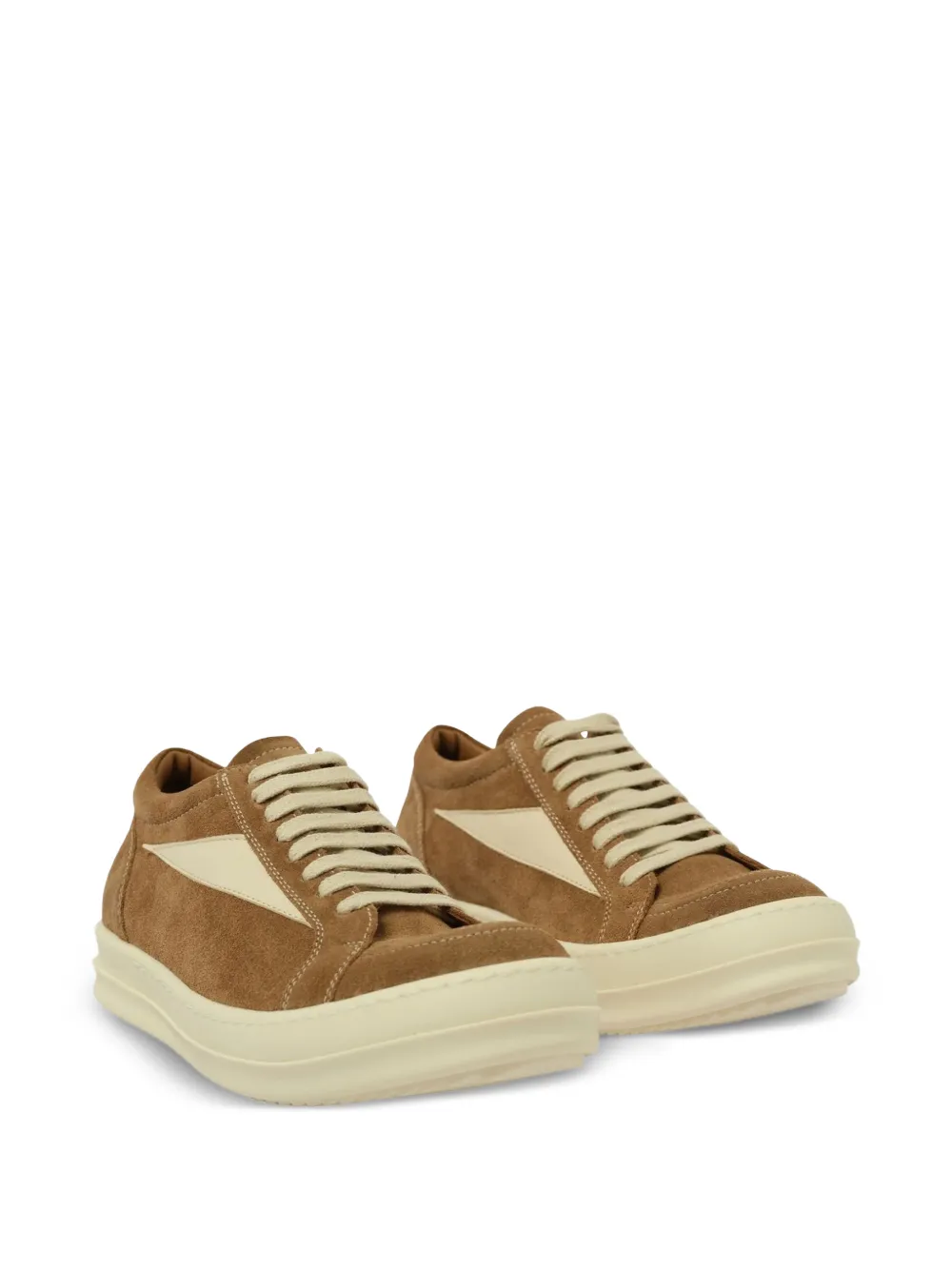 Rick Owens x Marais leather sneakers Bruin
