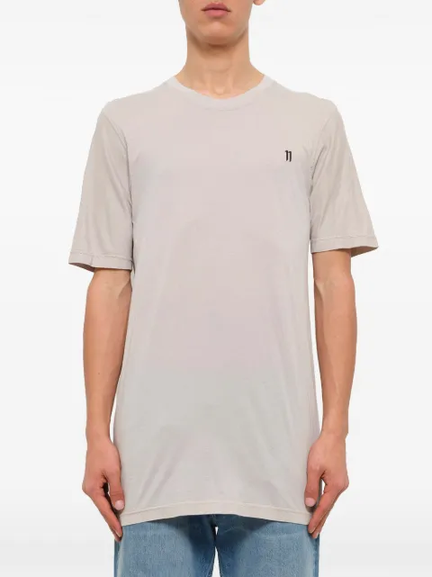 11 By Boris Bidjan Saberi logo-embroidered graphic-print t-shirt