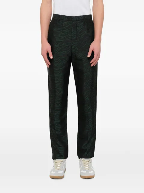 Lanvin zebra-jacquard trousers