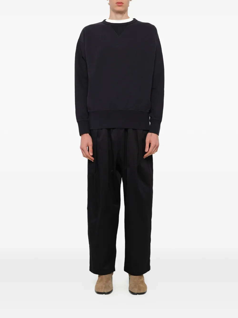 Maison Margiela Sweater met ronde hals Zwart