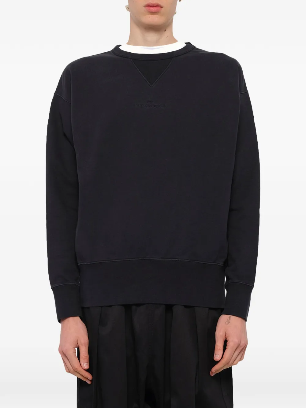Maison Margiela Sweater met ronde hals Zwart