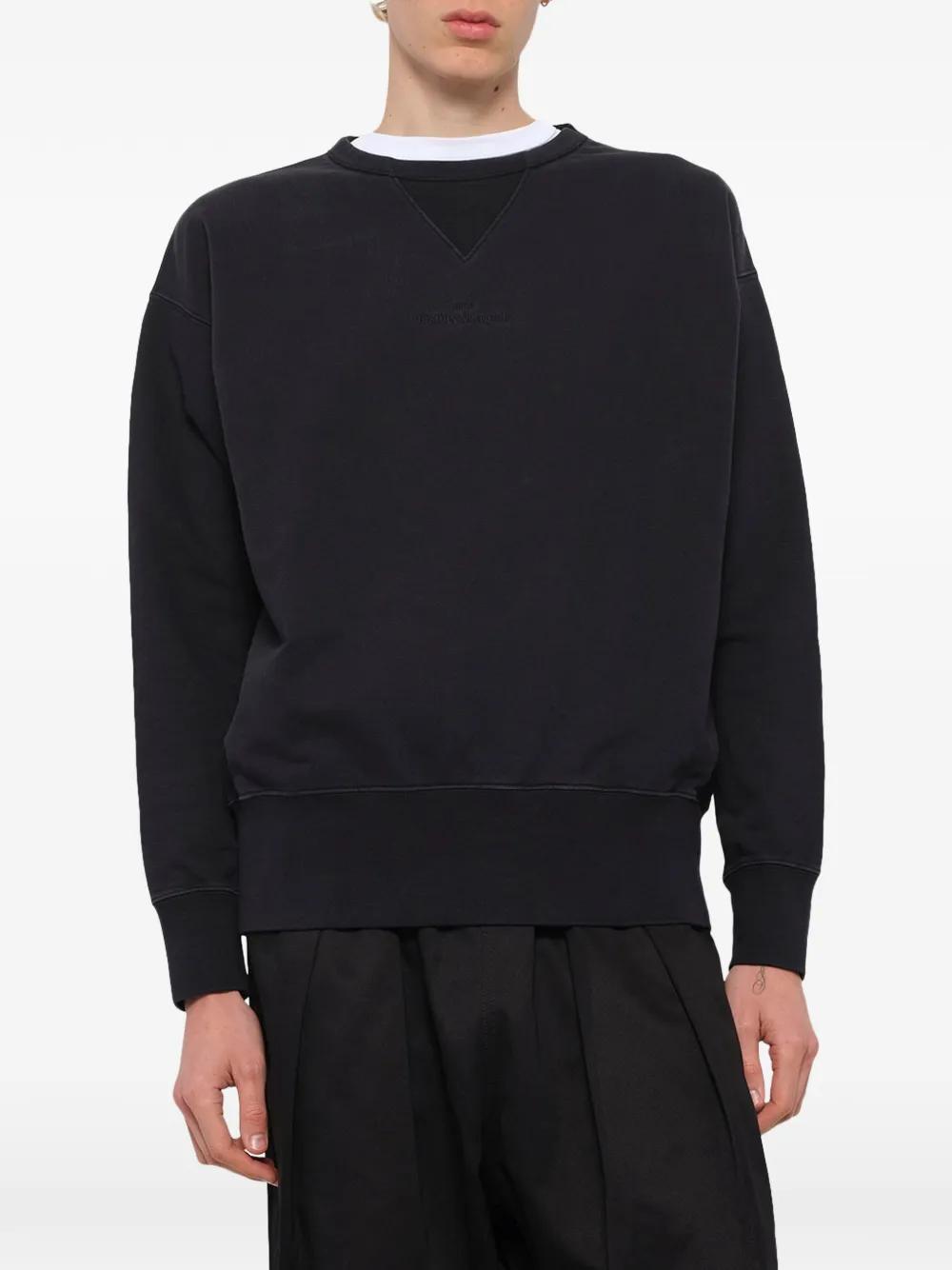 Maison Margiela Sweater met ronde hals Zwart