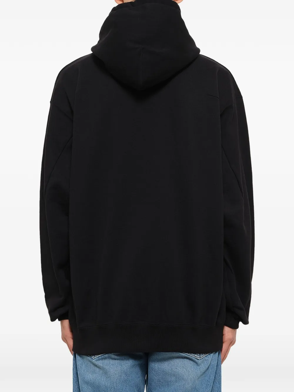 Doublet Hidden Message embroidered hoodie Zwart