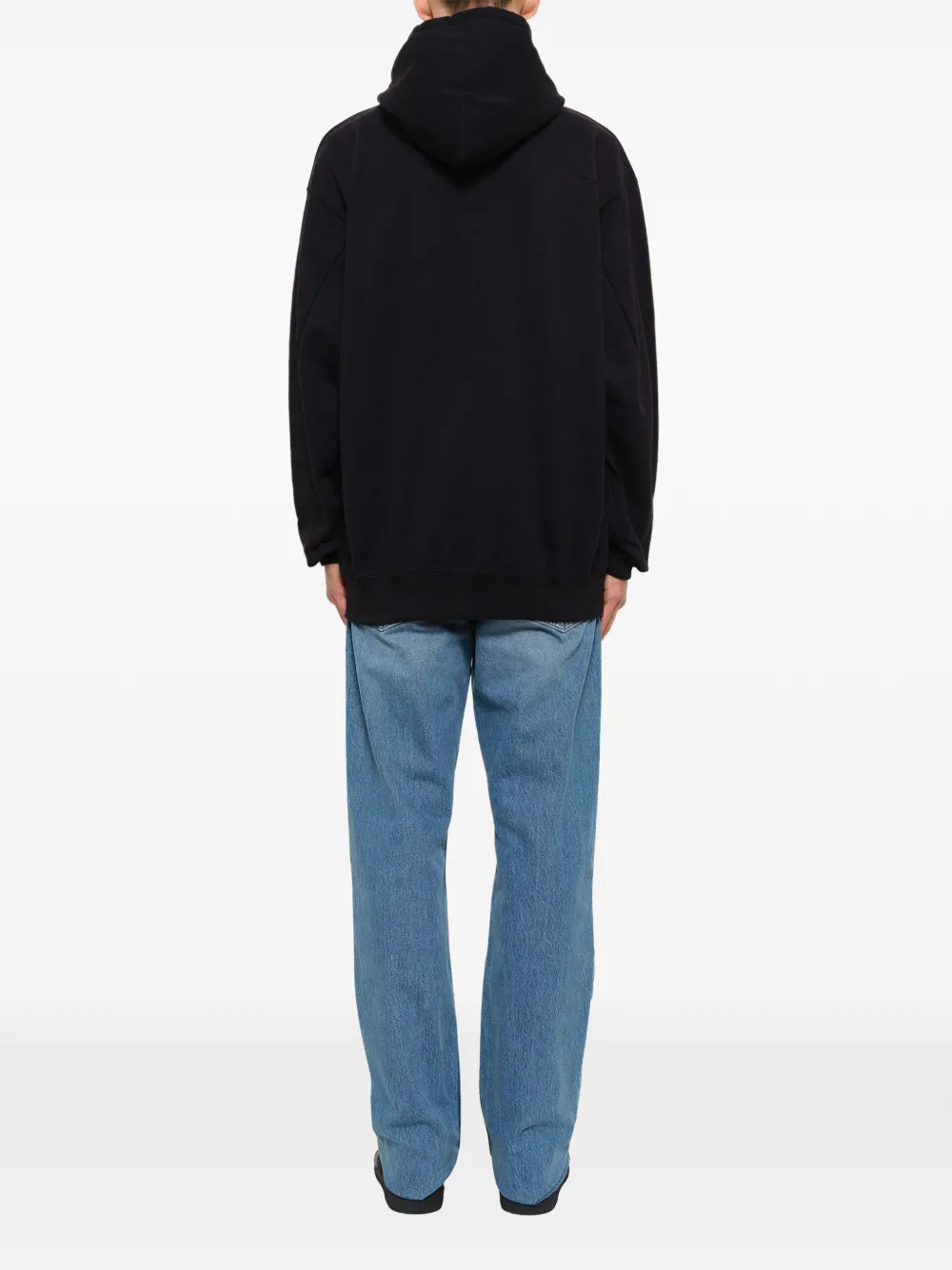 Doublet Hidden Message embroidered hoodie Zwart