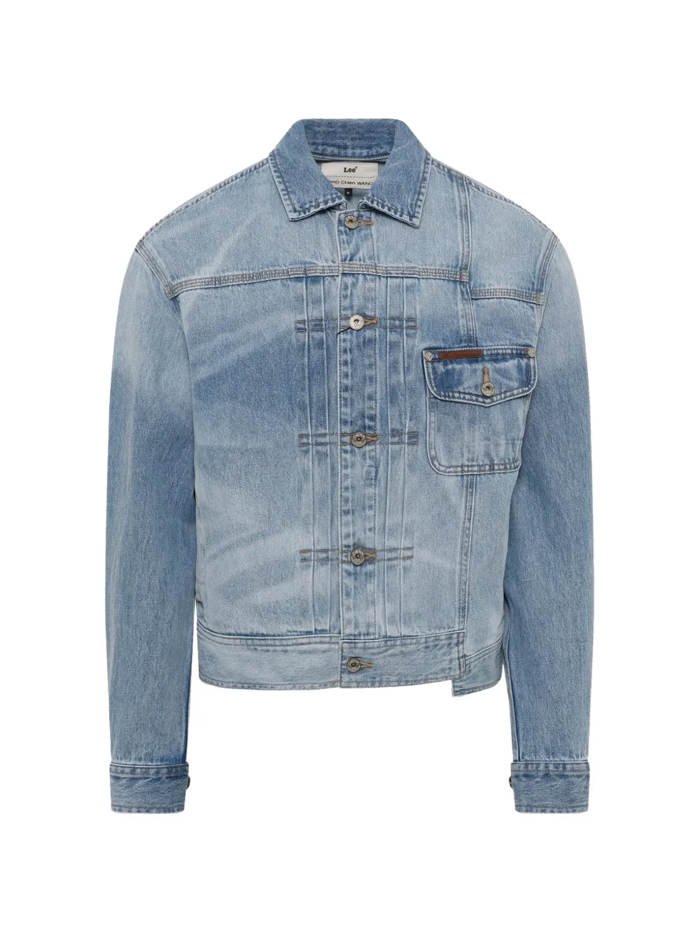 Feng Chen Wang x Lee light-wash panelled denim jacket - Blu