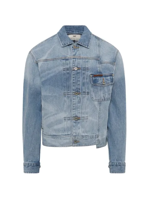 Feng Chen Wang x Lee light-wash panelled denim jacket