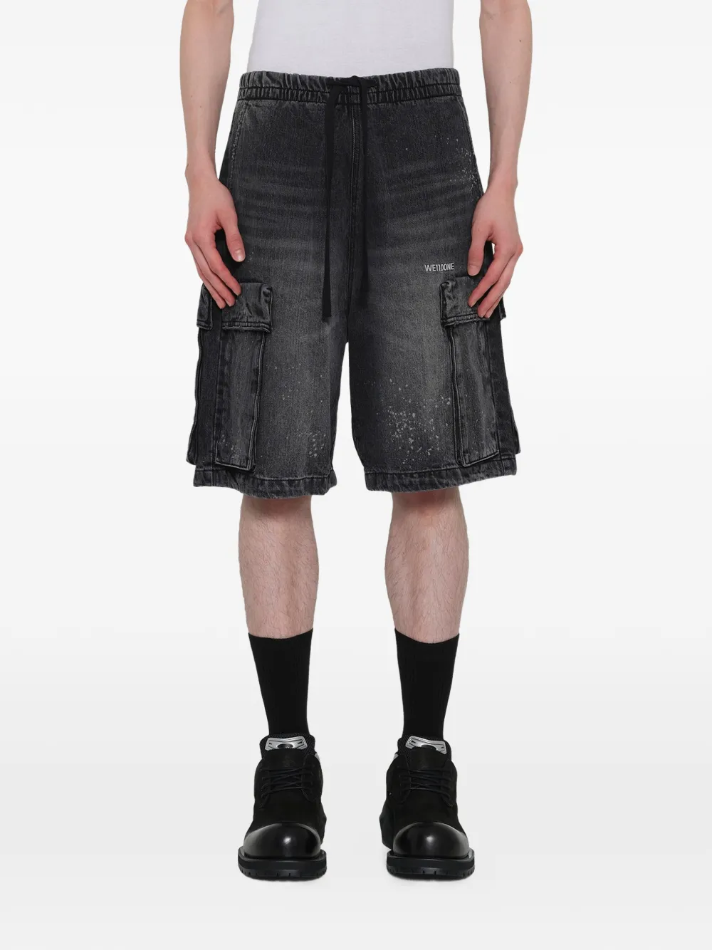 We11done Shorts met zakdetail Grijs