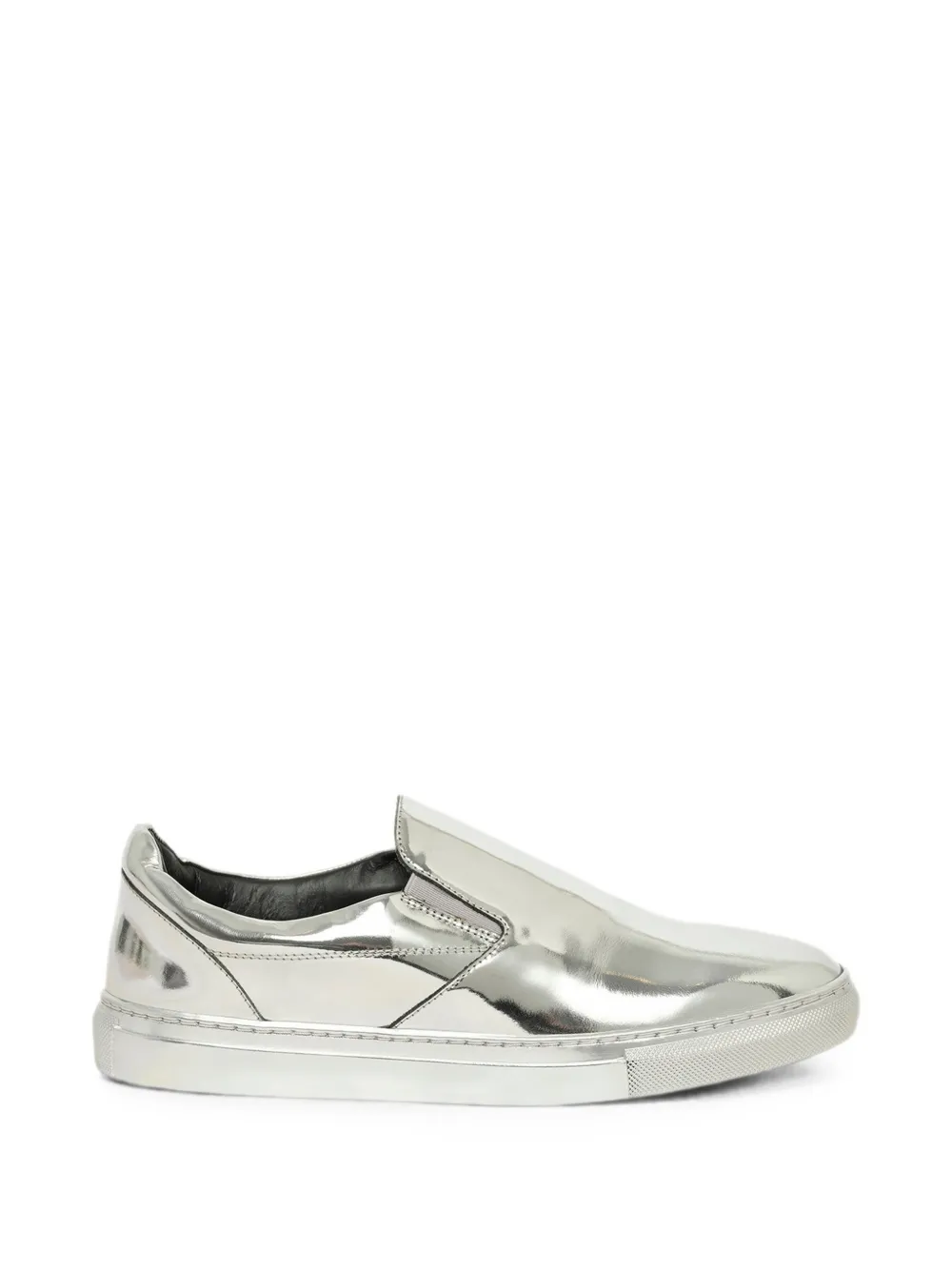 Balenciaga metallic slip-on sneakers - Silber