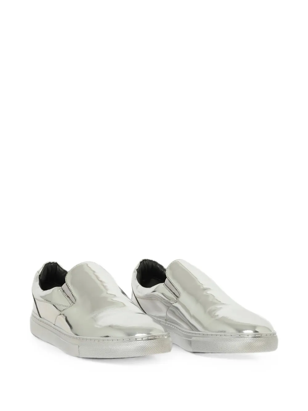 Balenciaga metallic slip-on sneakers Zilver