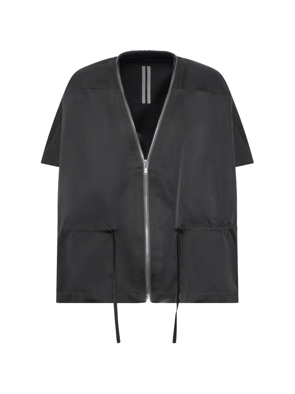Rick Owens asymmetrical zip-up jacket - Schwarz