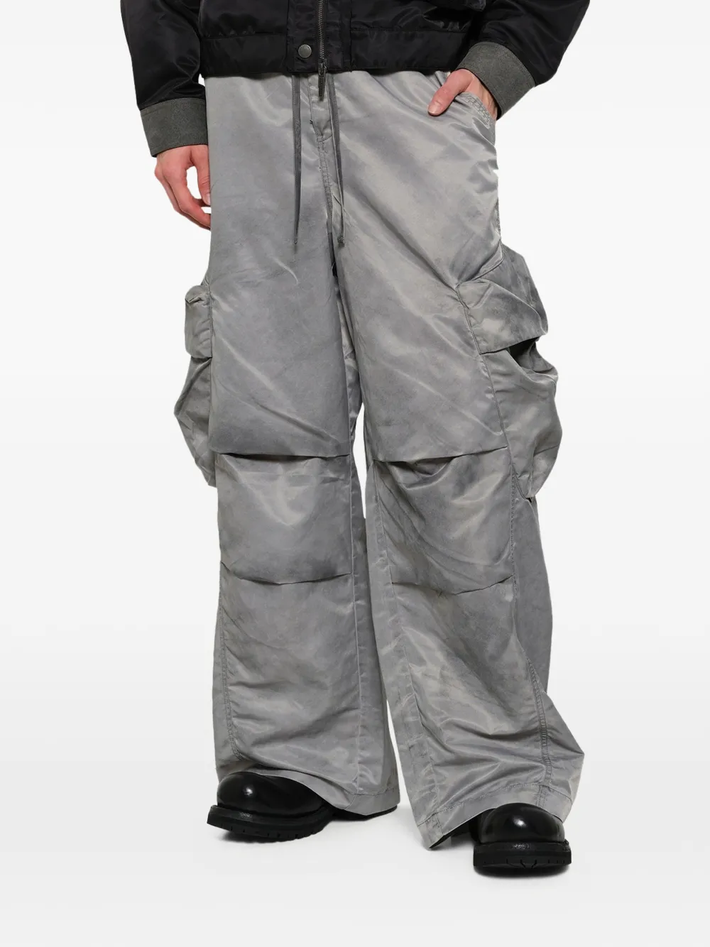 Feng Chen Wang Broek met cargo zak Grijs