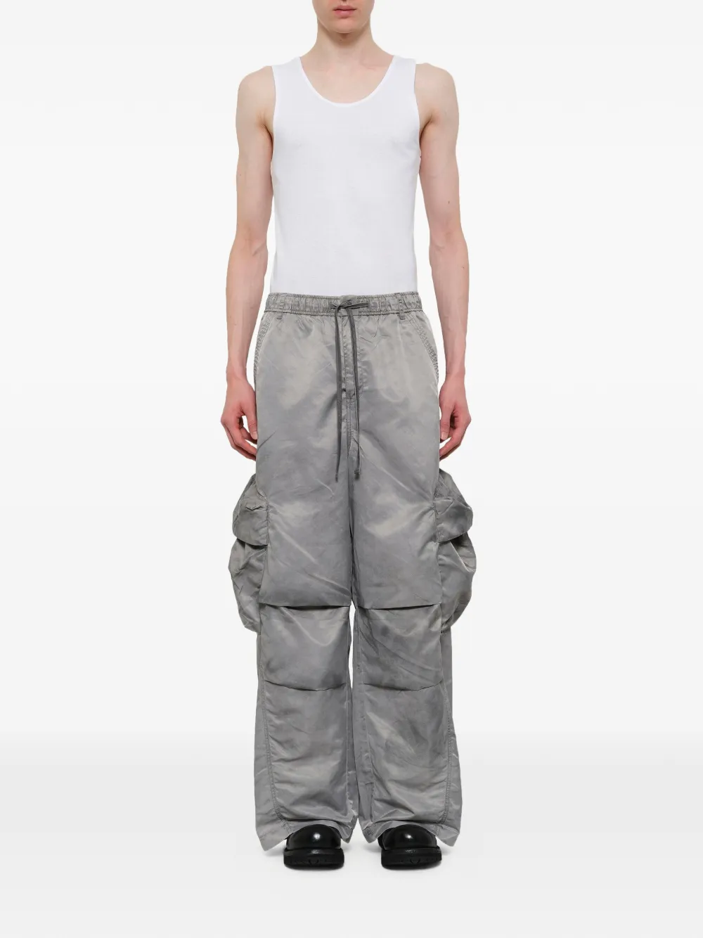 Feng Chen Wang Broek met cargo zak Grijs