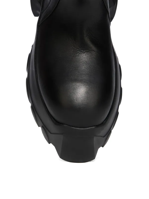 Rick Owens Mega Tractor Boots | Black | FARFETCH
