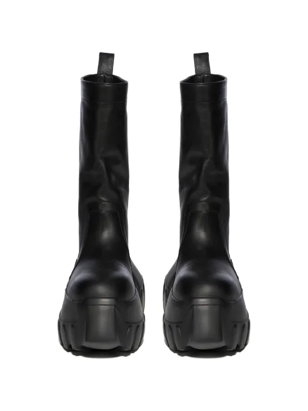 Rick Owens Mega Tractor Boots | Black | FARFETCH