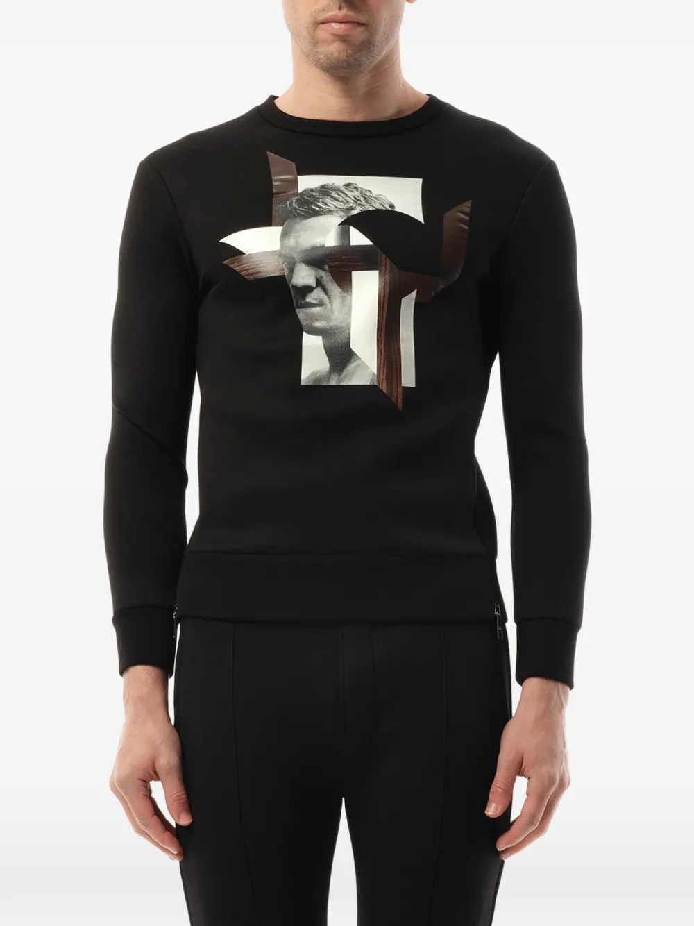 Neil Barrett graphic-print sweatshirt - Nero