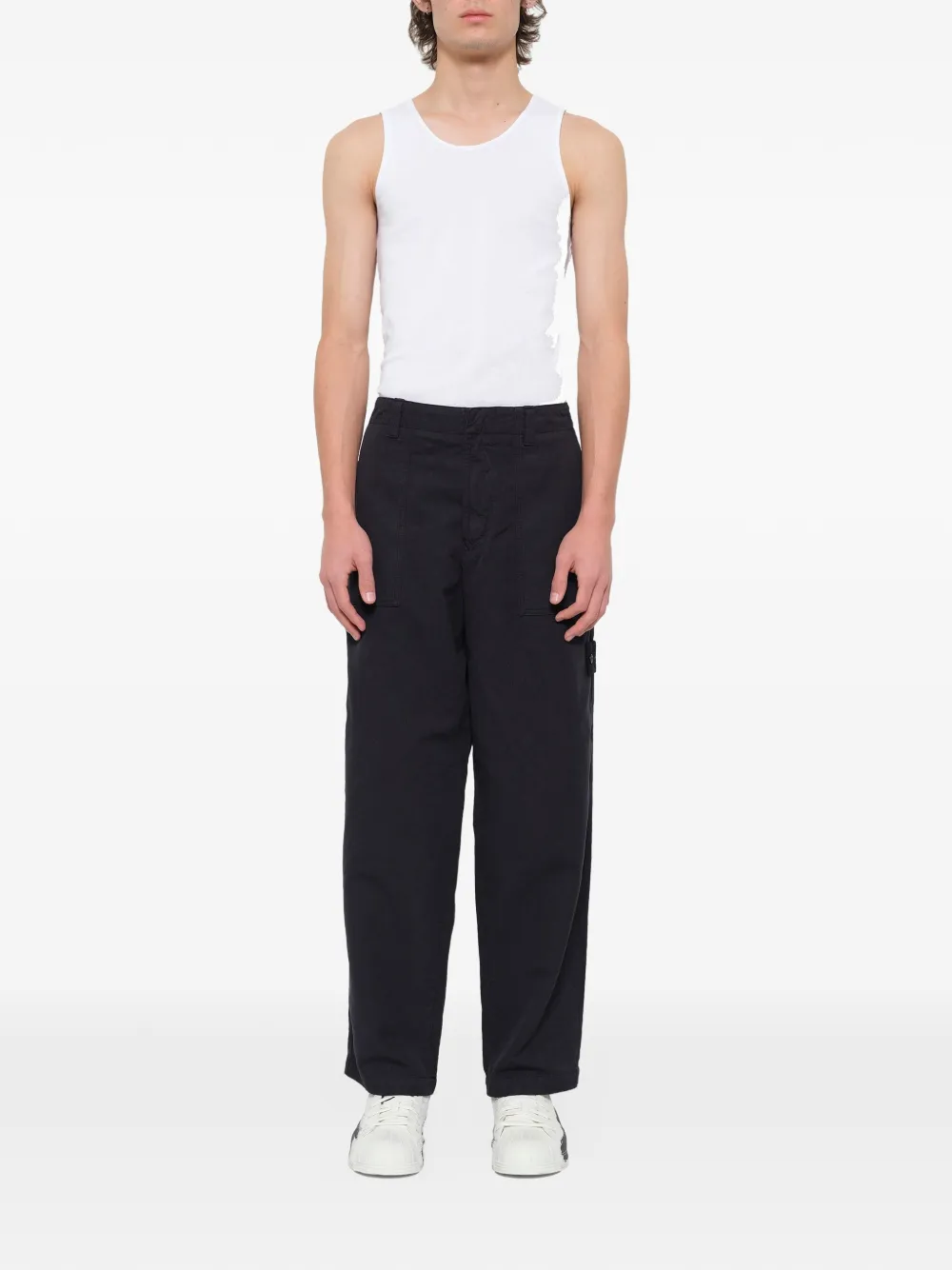 Stone Island Ghost cargo broek Blauw
