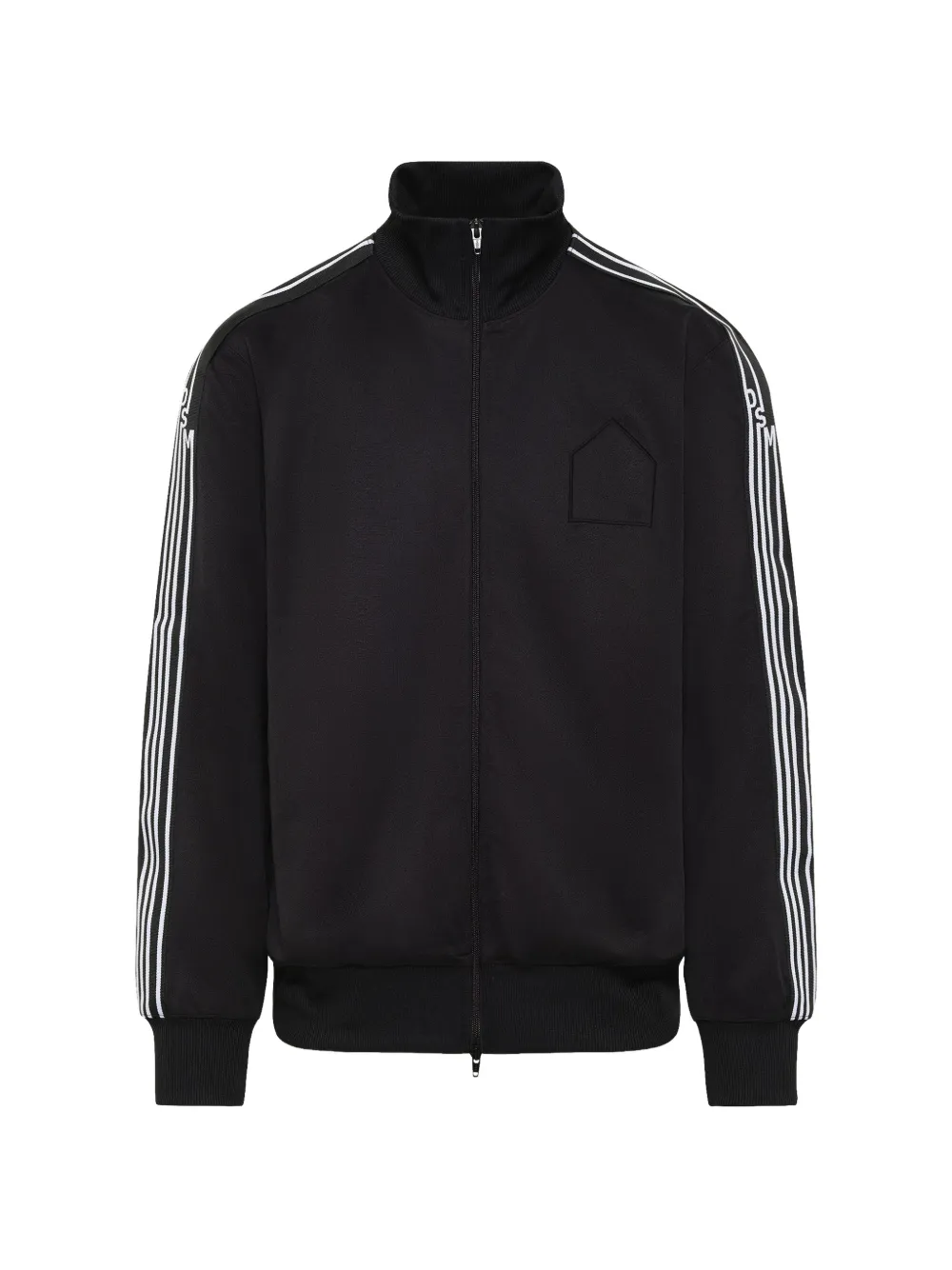 Dover Street Market logo-embroidered stripe-detail sweatshirt - Nero