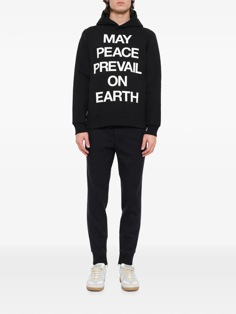 Mastermind Japan Hoodie met slogan-print Zwart