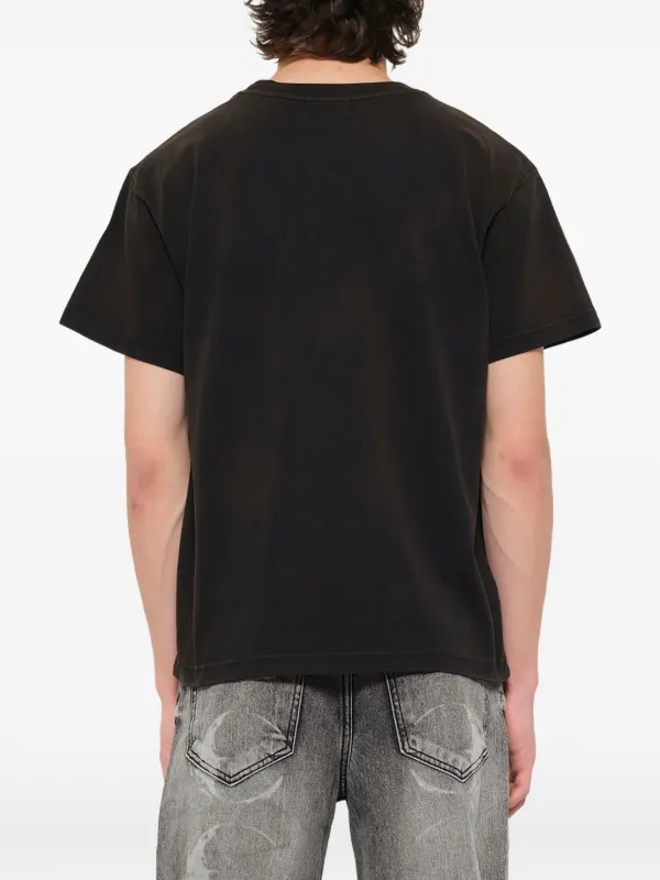 THUG CLUB graphic-print T-shirt | Black | FARFETCH AO