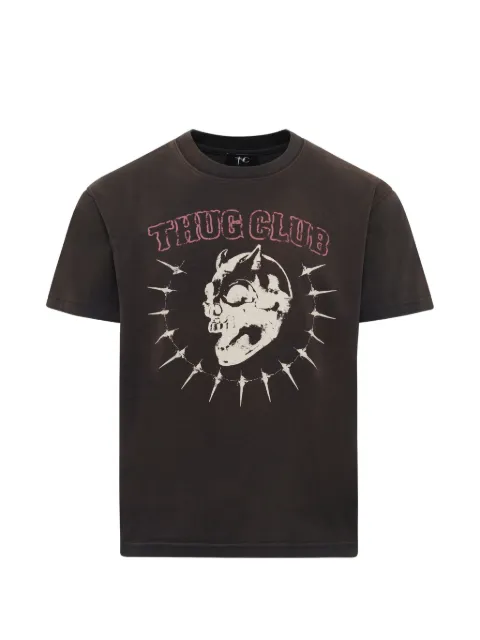 THUG CLUB playera con estampado gráfico