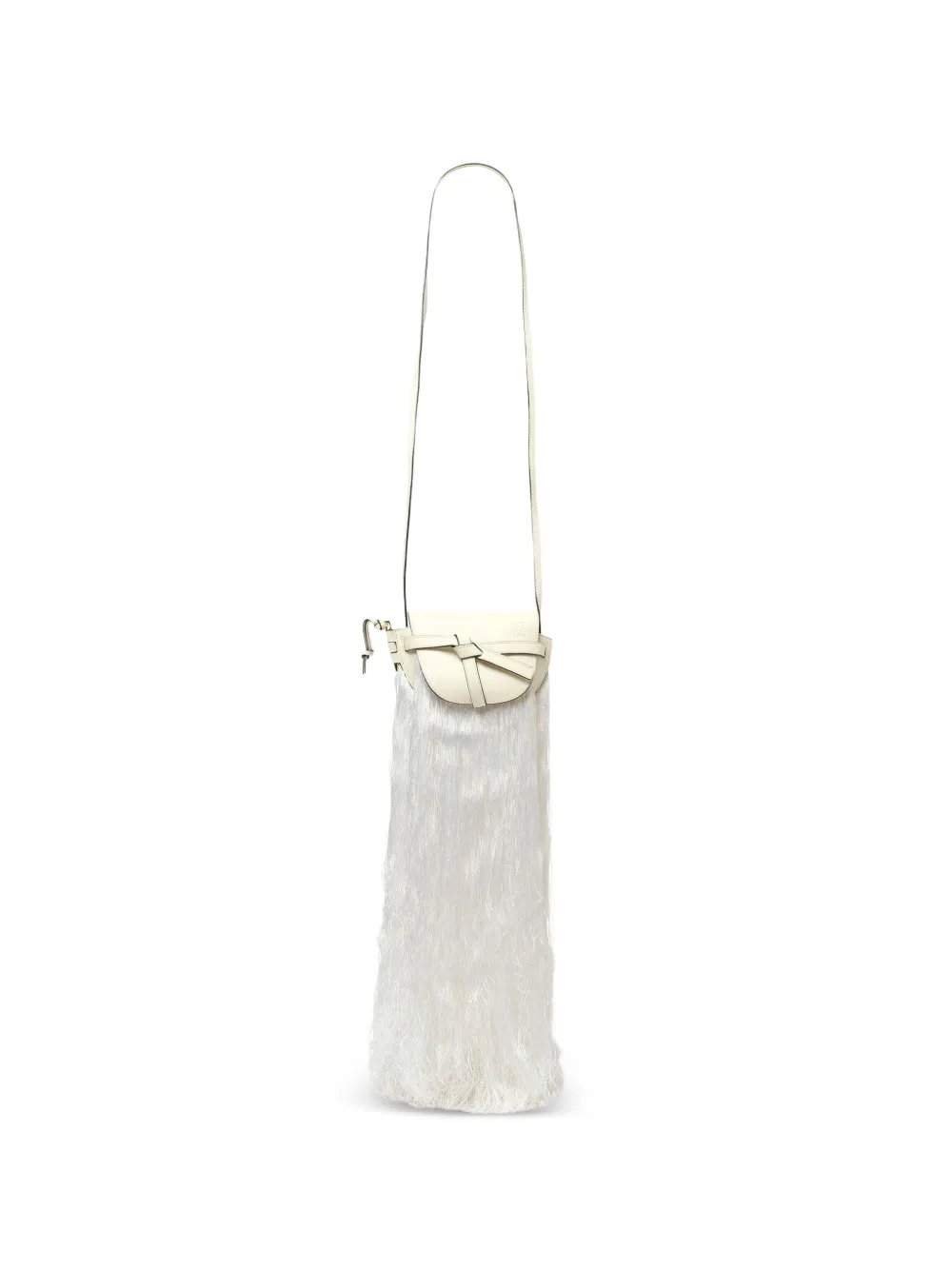 LOEWE Borsa mini Gate Fringes - Bianco