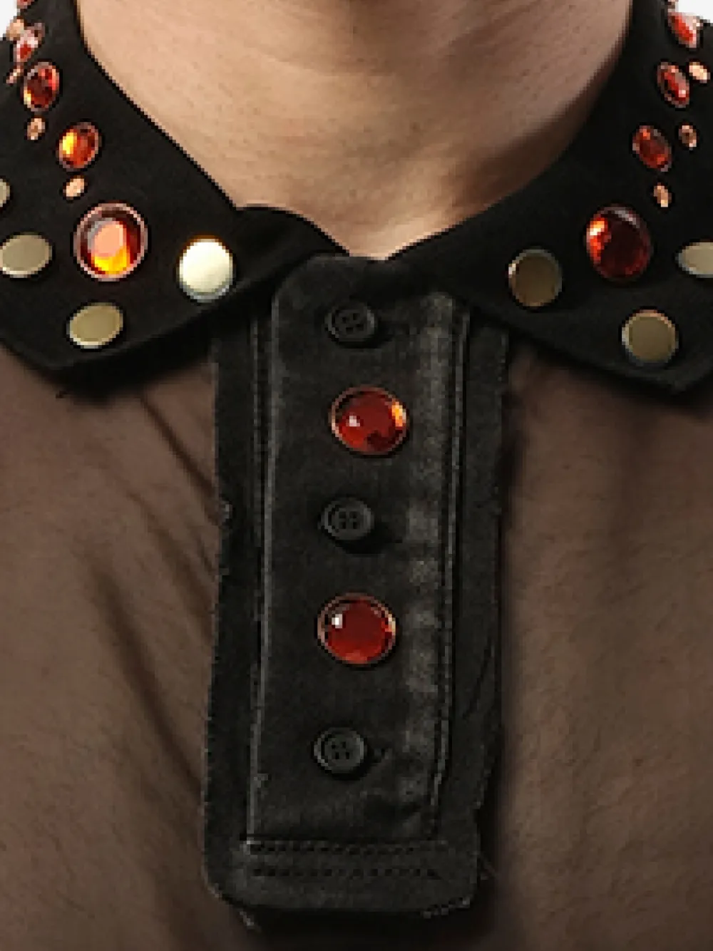 Givenchy Doorzichtig verfraaid poloshirt Zwart