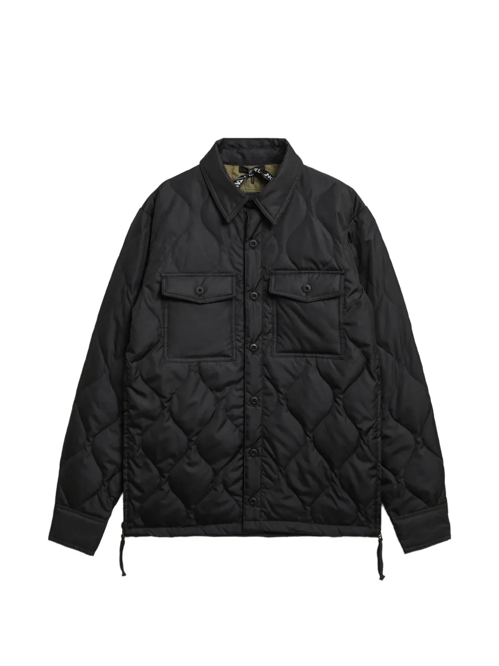 Taion quilted ripstop shirt - Nero