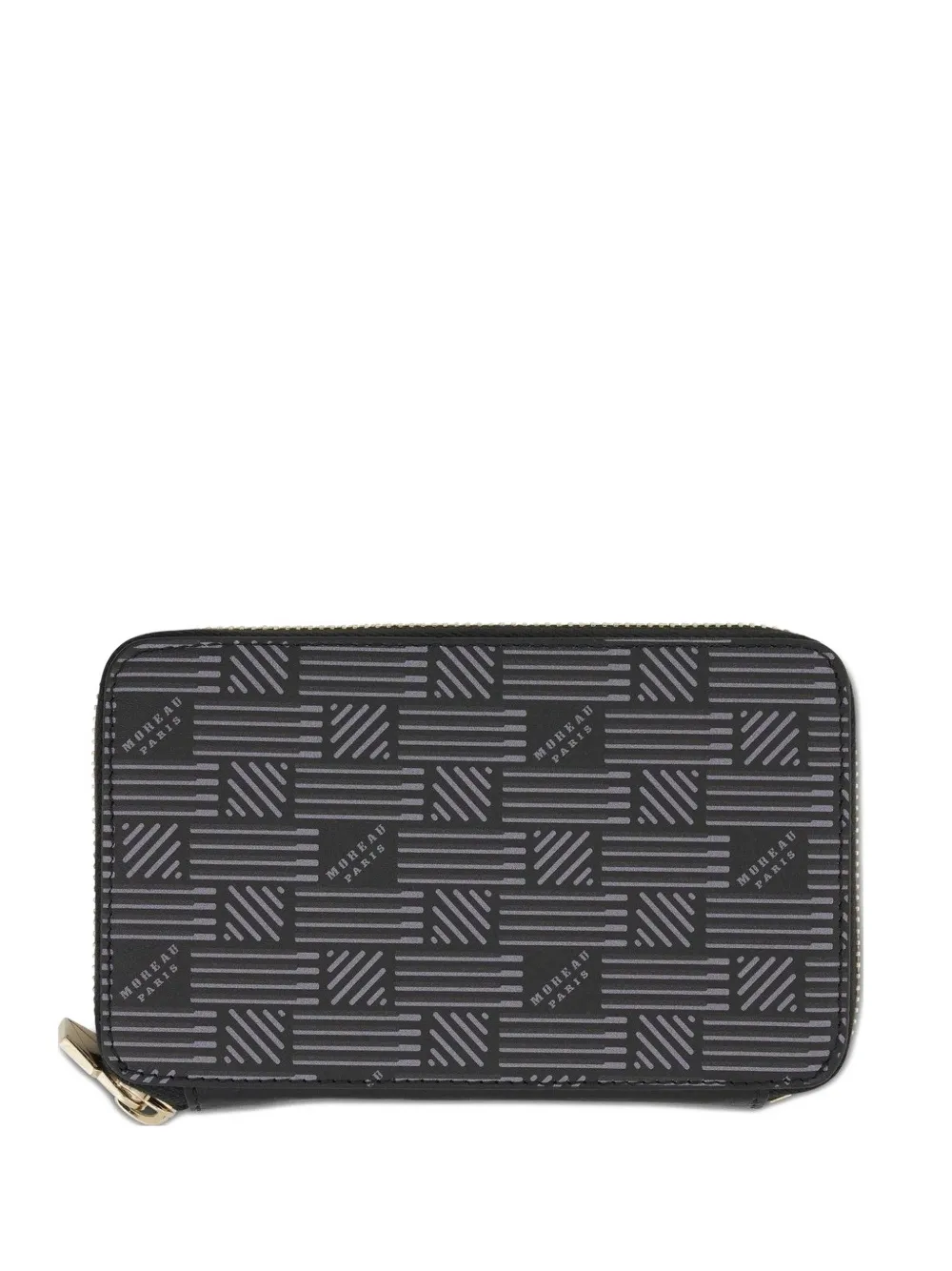 Moreau logo-print continental wallet - Nero