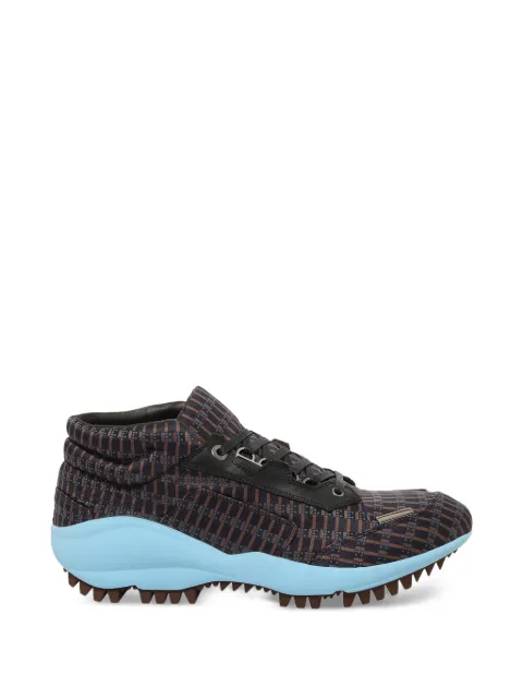 Lanvin geometric-print lace-up sneakers