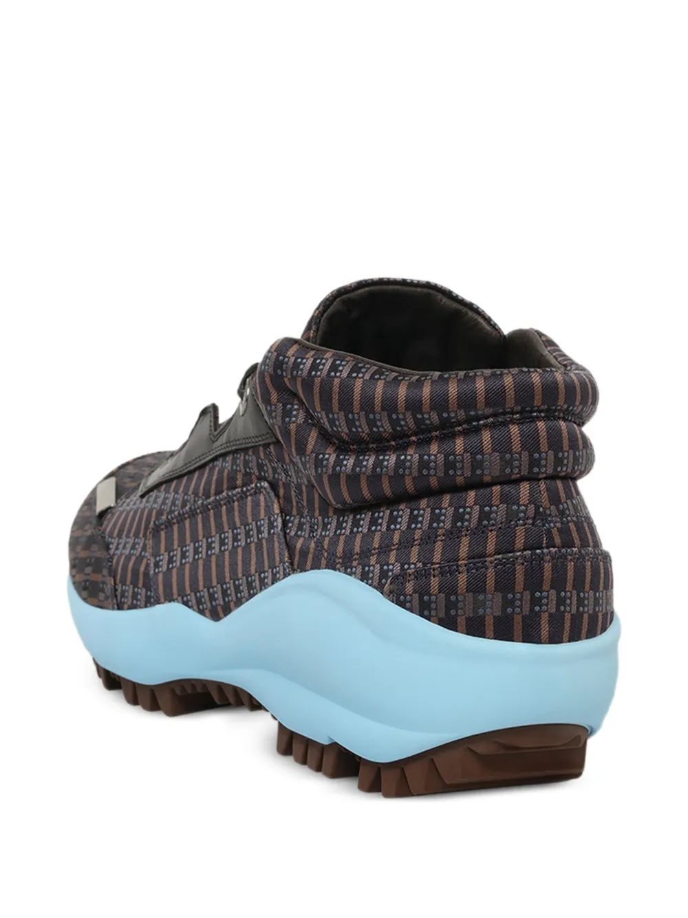 Lanvin geometric-print lace-up sneakers Bruin