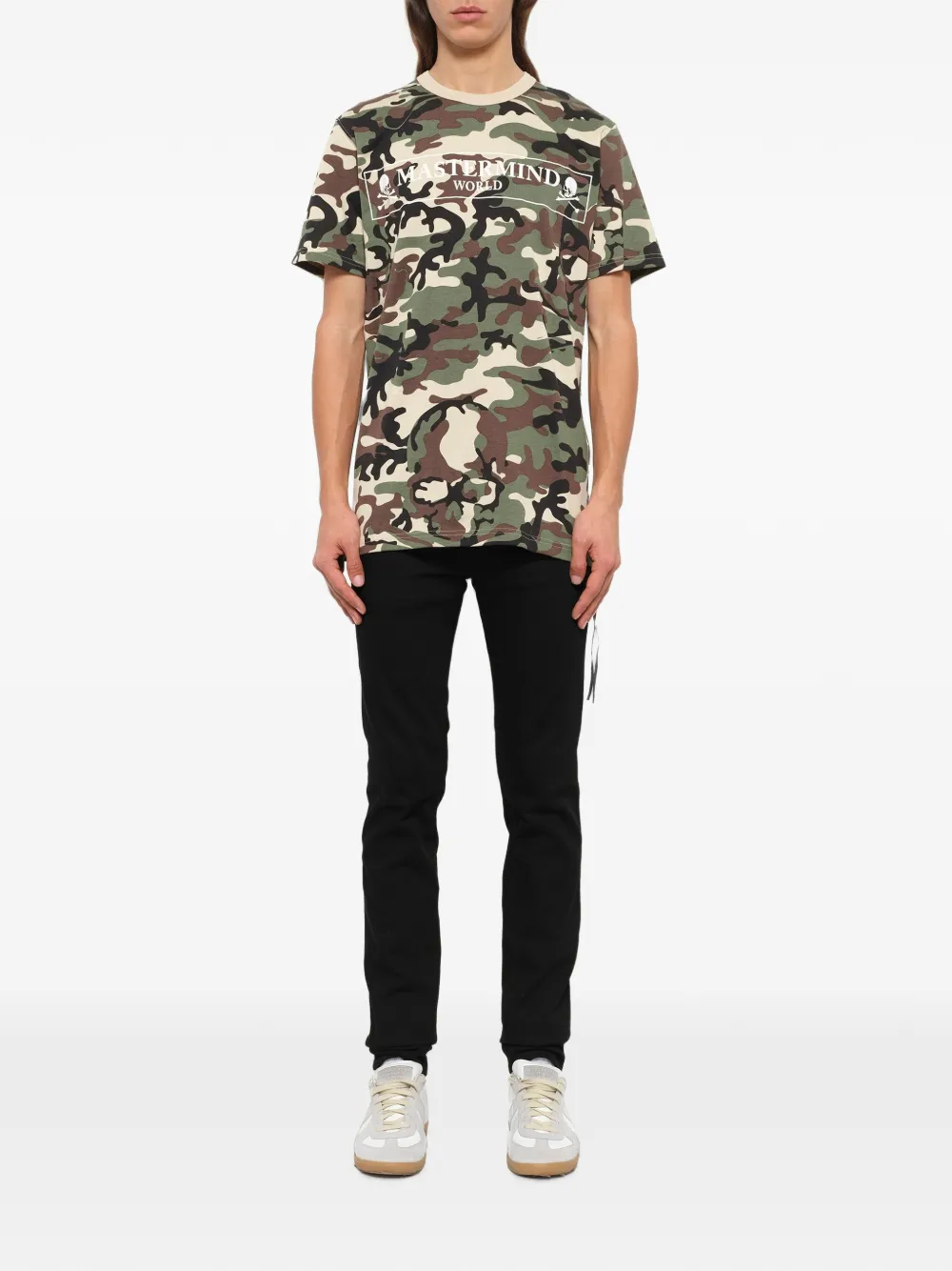 Mastermind Japan camo-print T-shirt Groen