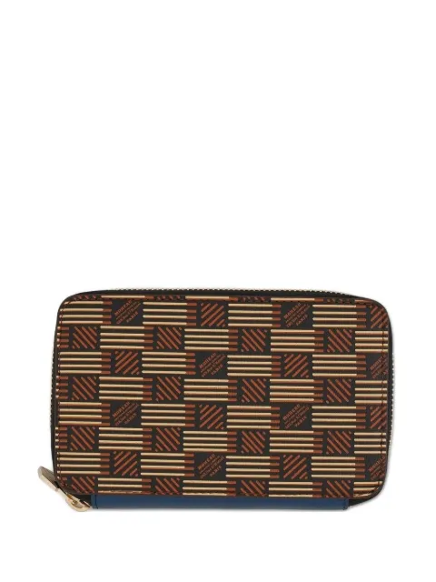 Moreau signature-pattern zip wallet