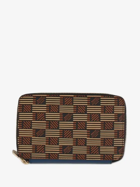 Moreau signature-pattern zip wallet