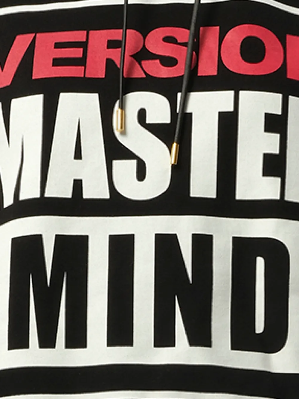 Mastermind Japan Hoodie met logoprint en trekkoord Zwart