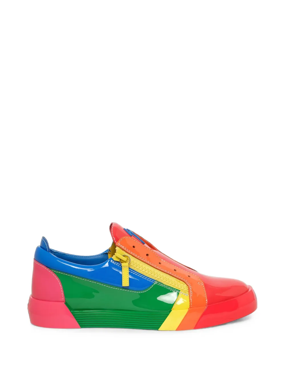 Giuseppe Zanotti RNBW side-zip sneakers Rood