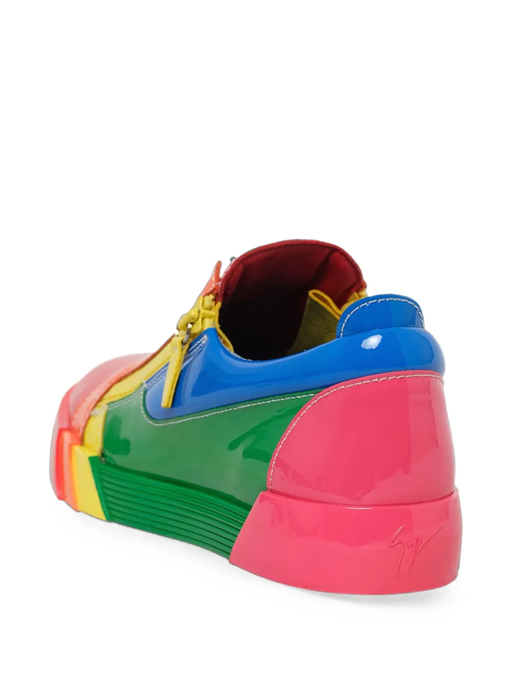 Giuseppe Zanotti RNBW side-zip sneakers Rood