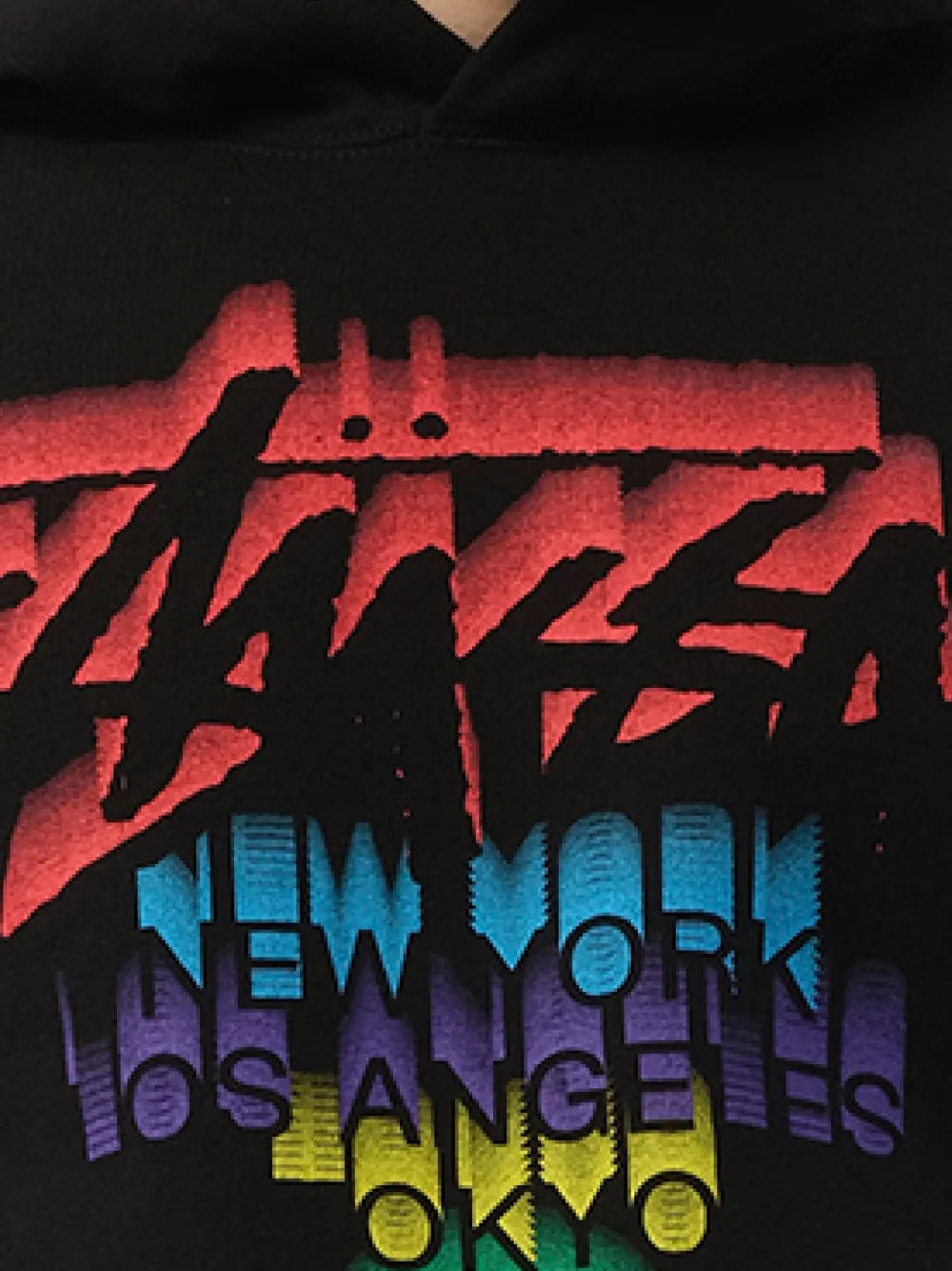 Mastermind Japan x Stüssy graphic-print Drawstring Hoodie | Black