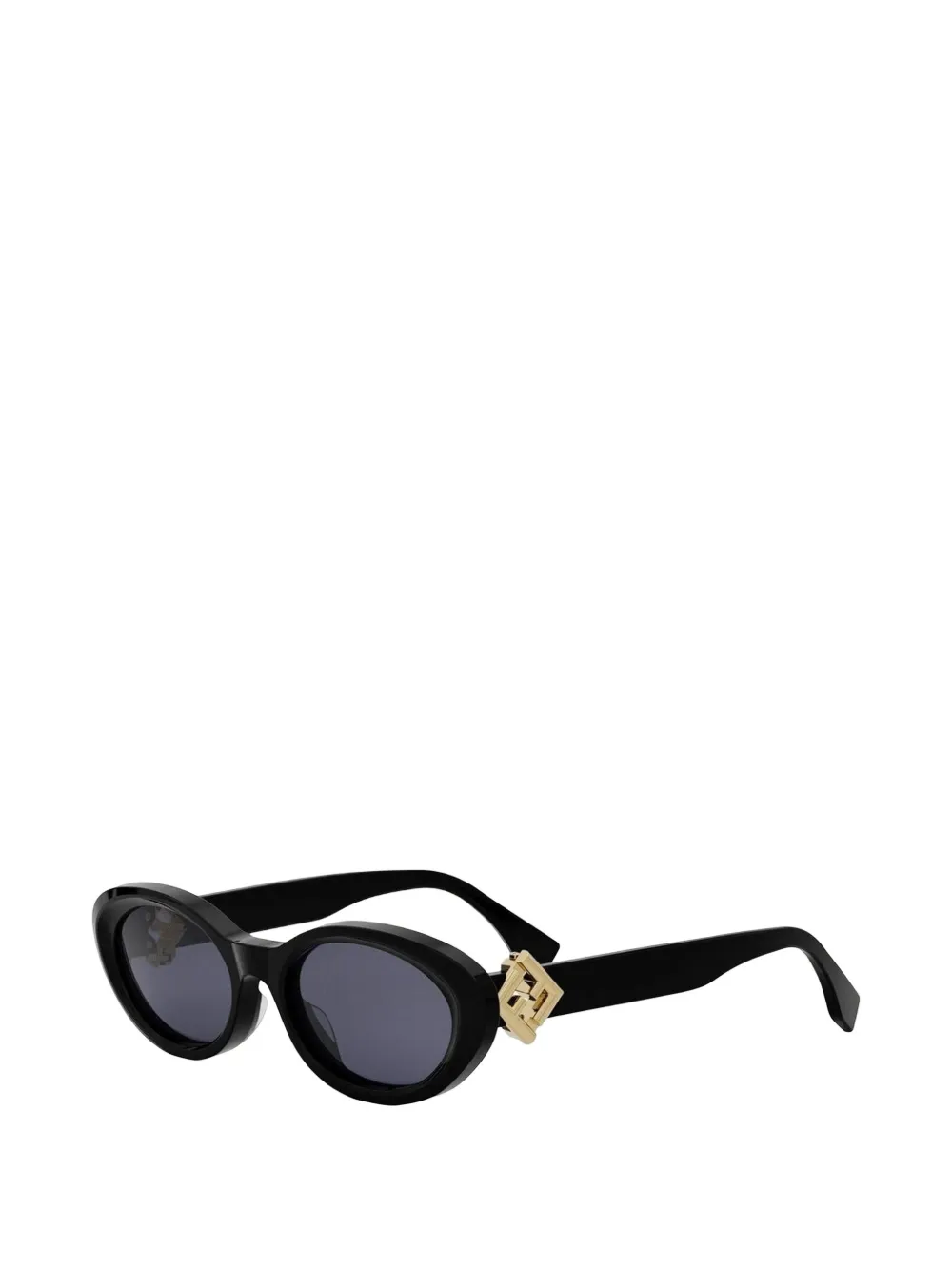 FENDI FF Diamonds cat-eye zonnebril Zwart