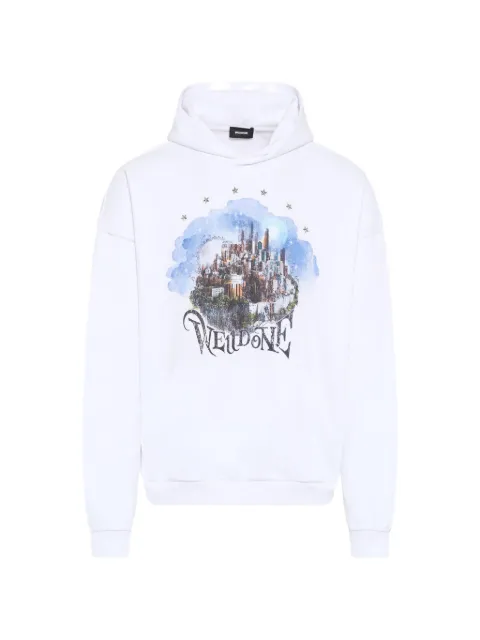We11done graphic-print hoodie
