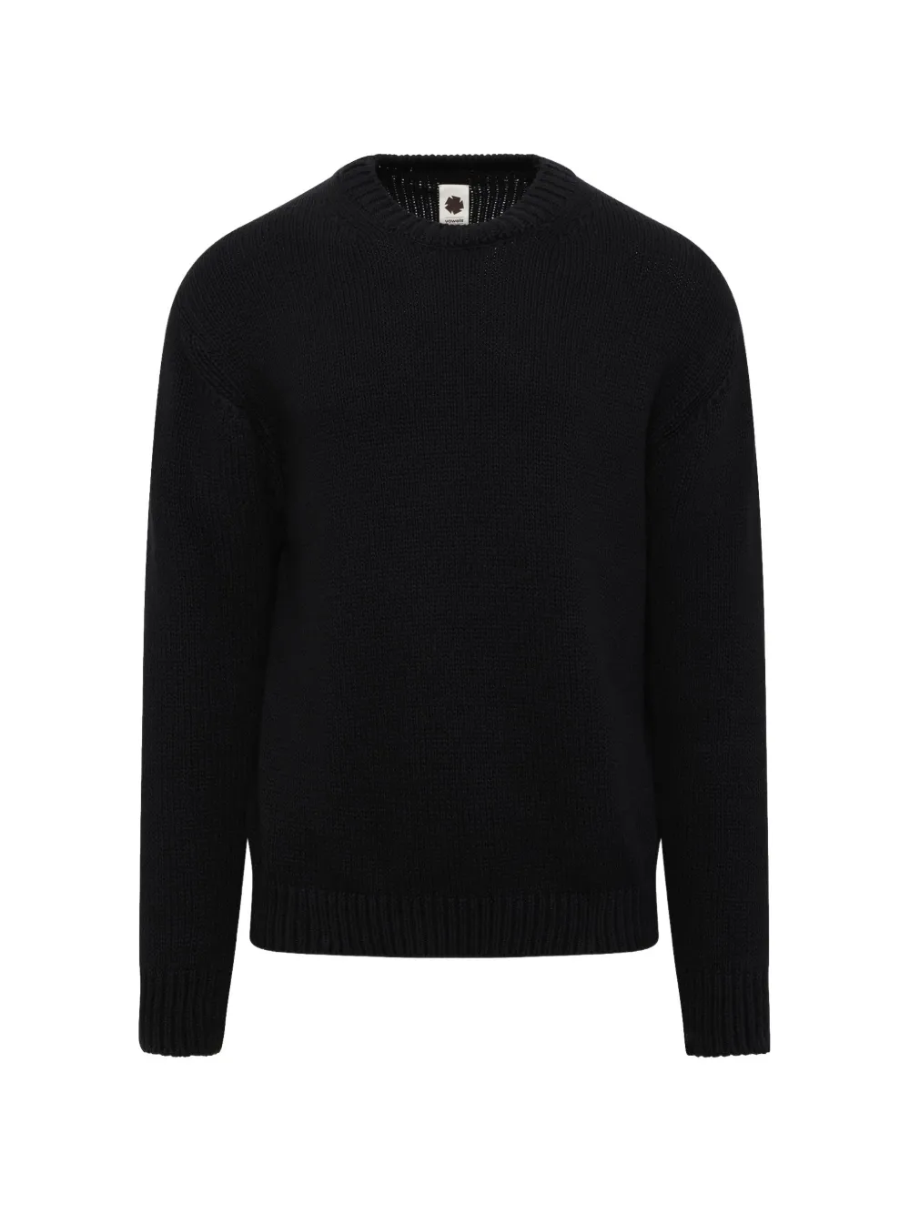 Vowels ribbed-trim sweater - Schwarz