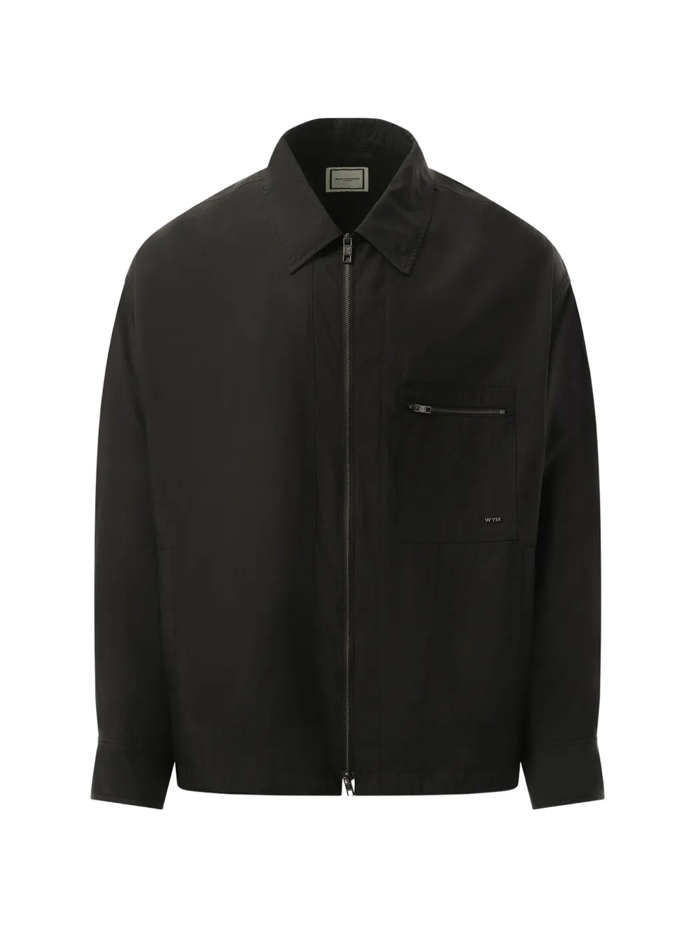Wooyoungmi zip-up chest-pocket shirt - Nero